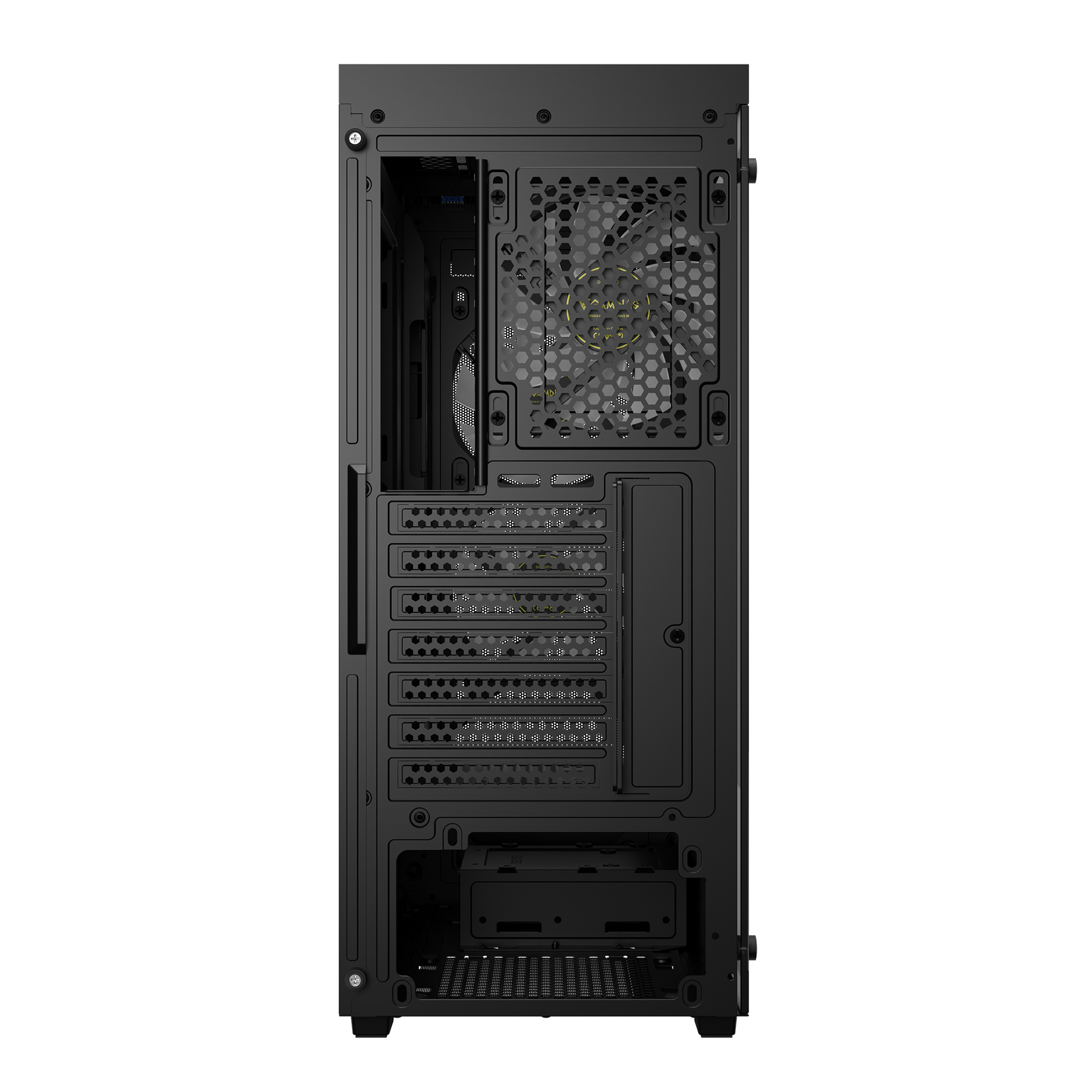 Gabinete Gamer Gamdias ATX Aura GC6 Elite ARGB, Vidro Temperado, Mid-Tower, com 3 Fans - Preto