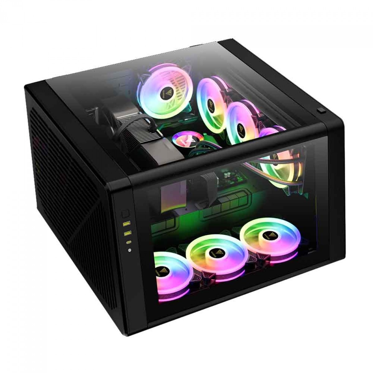 Gabinete Gamer ATX Gamdias Neso P1 B, Full-Tower, Vidro Temperado, sem Fonte sem Fans - Preto