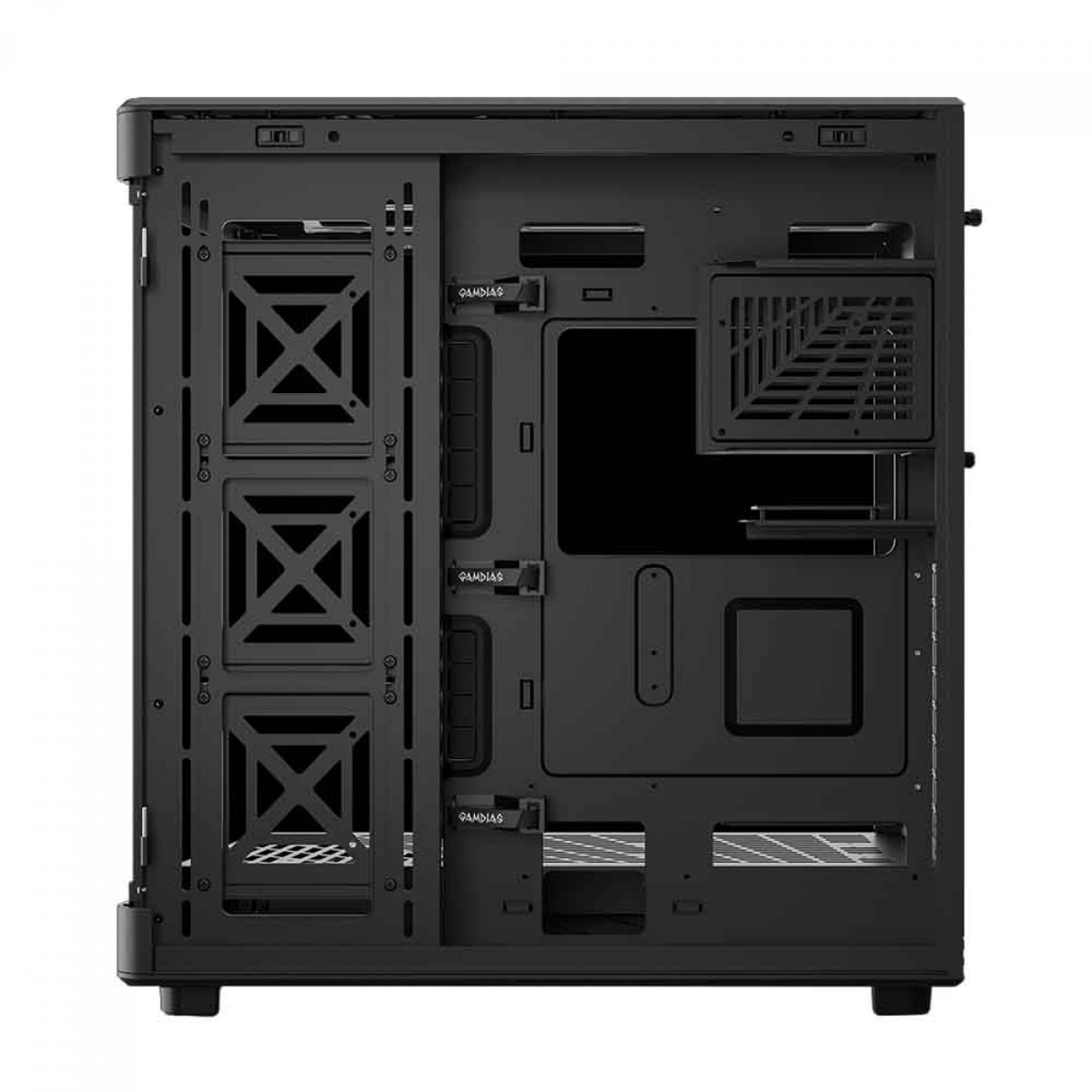Gabinete Gamer ATX Gamdias Neso P1 B, Full-Tower, Vidro Temperado, sem Fonte sem Fans - Preto