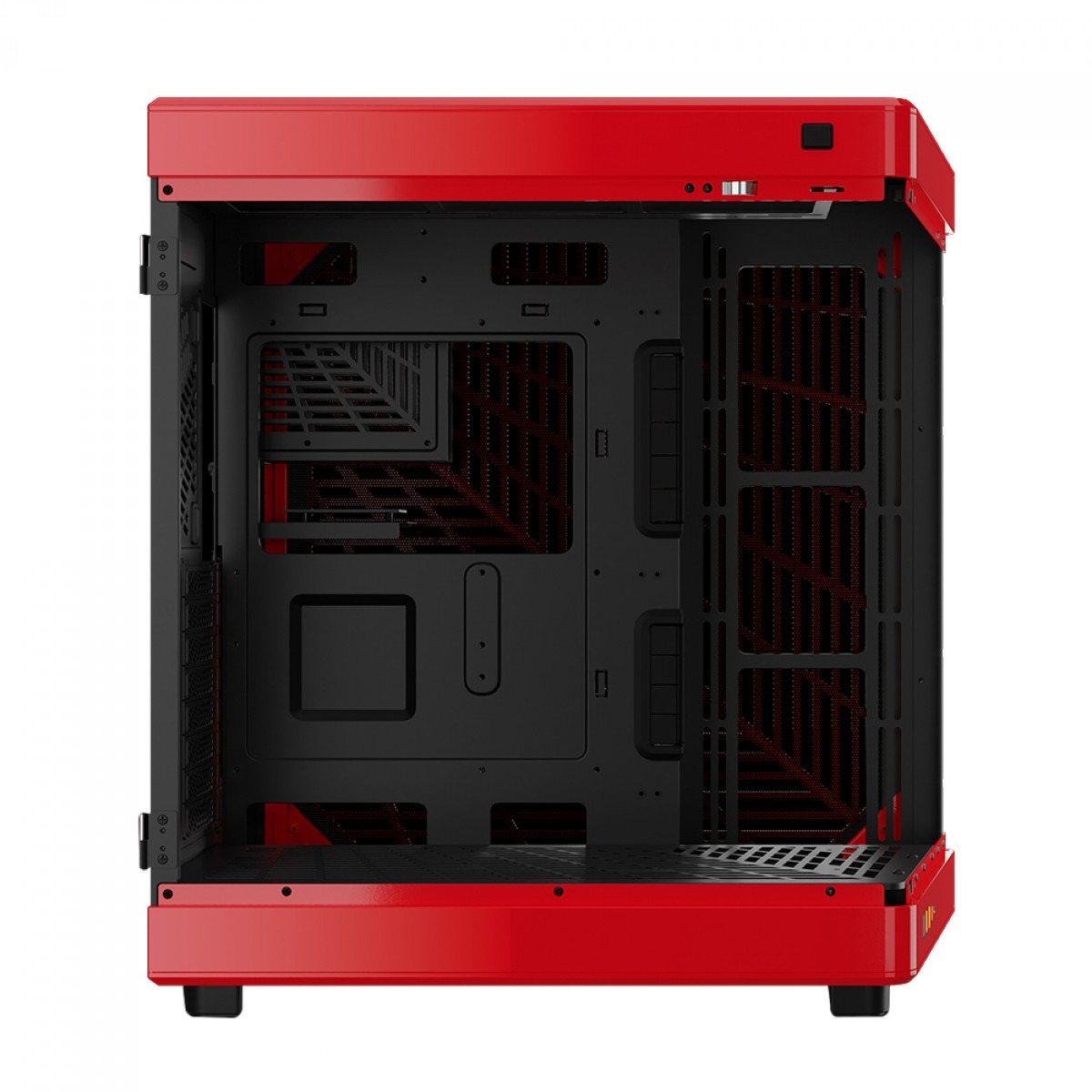 Gabinete Gamer ATX Gamdias Neso P1 Br, Full-Tower, Vidro Temperado, sem Fans - Preto/Vermelho