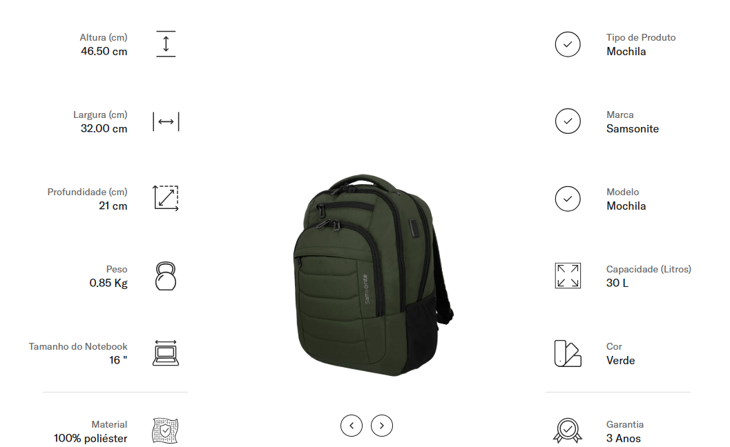 Mochila para Notebook 16" Samsonite, Reformation Titan, Verde