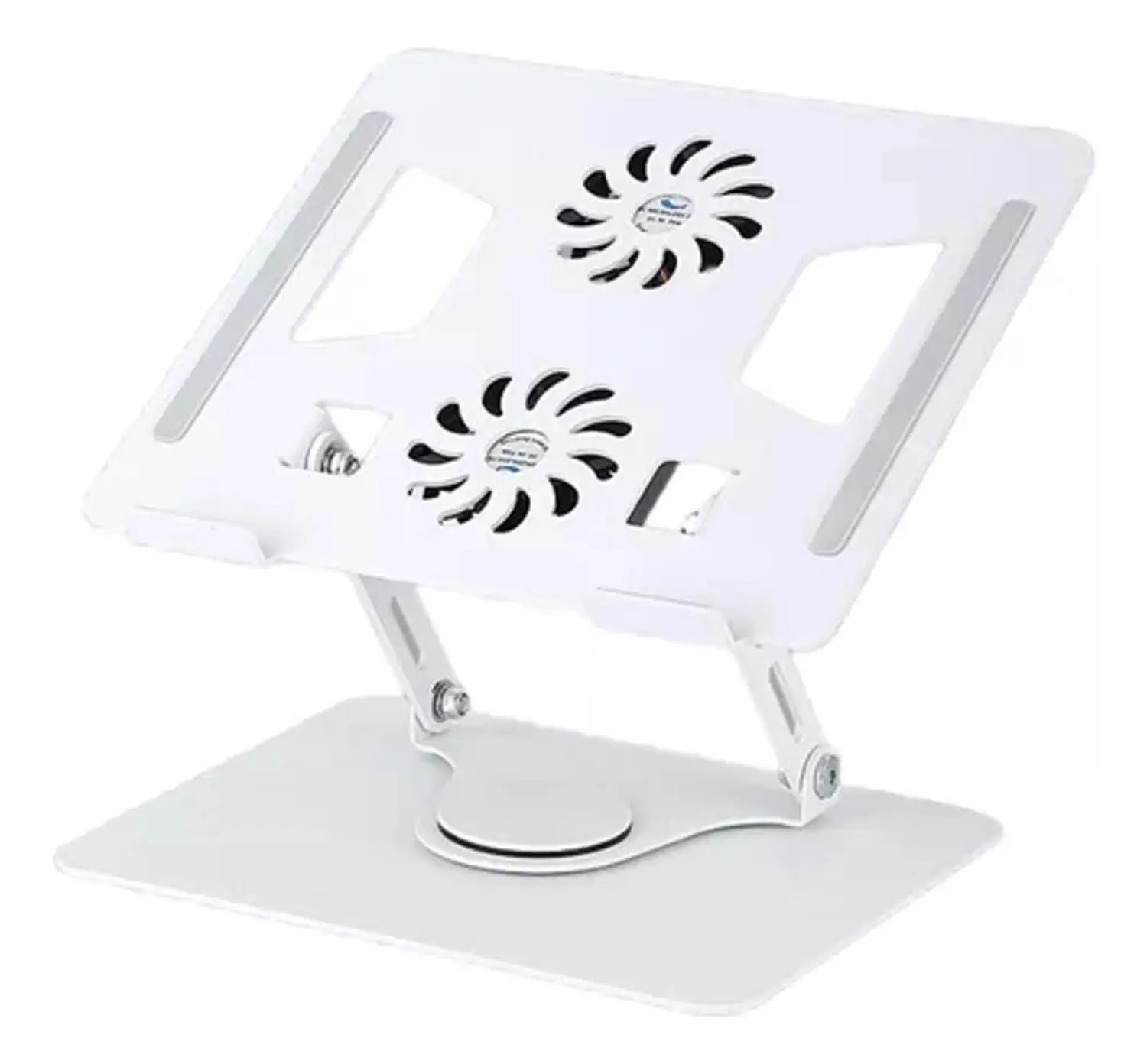Suporte Mesa para Notebook Regulável Postura 360° com Cooler, Cor Branco, GV Cabos