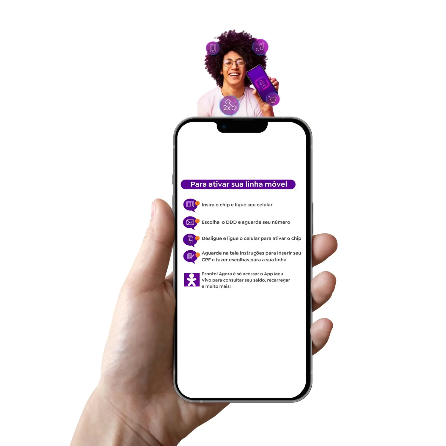 Chip de Celular 5G, Vivo Turbo Pré Pago