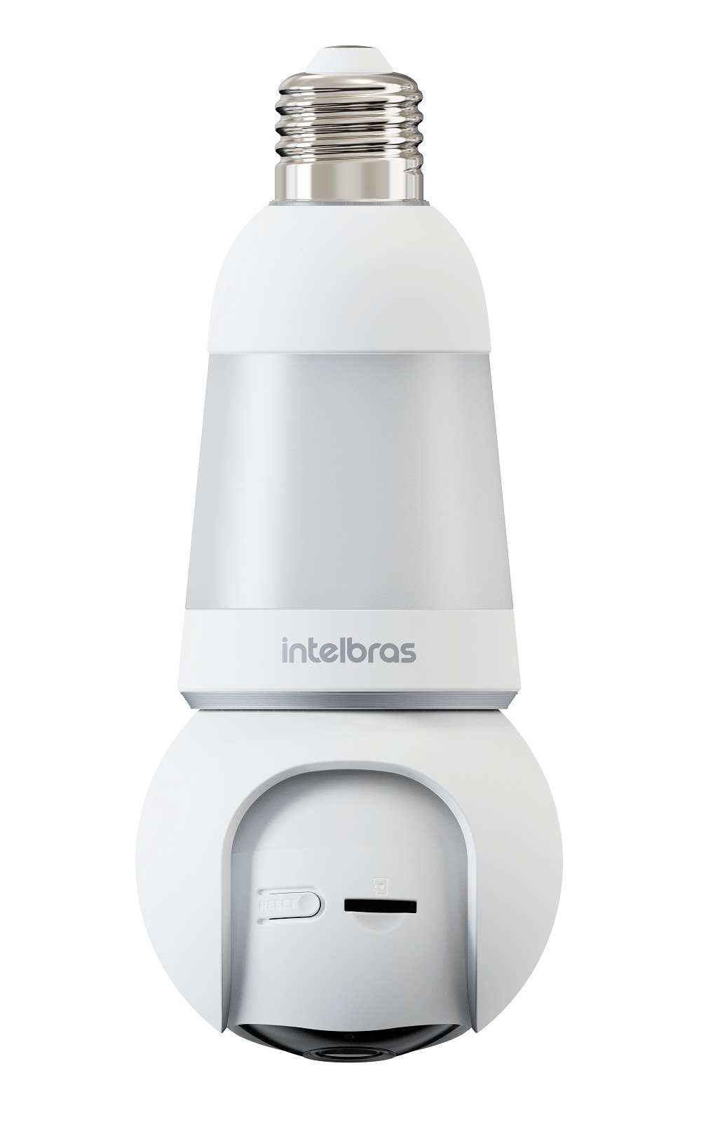 Câmera Lâmpada Inteligente Wi-Fi Interna 3MP, 360º, Mic e Alto Falante, Bivolt