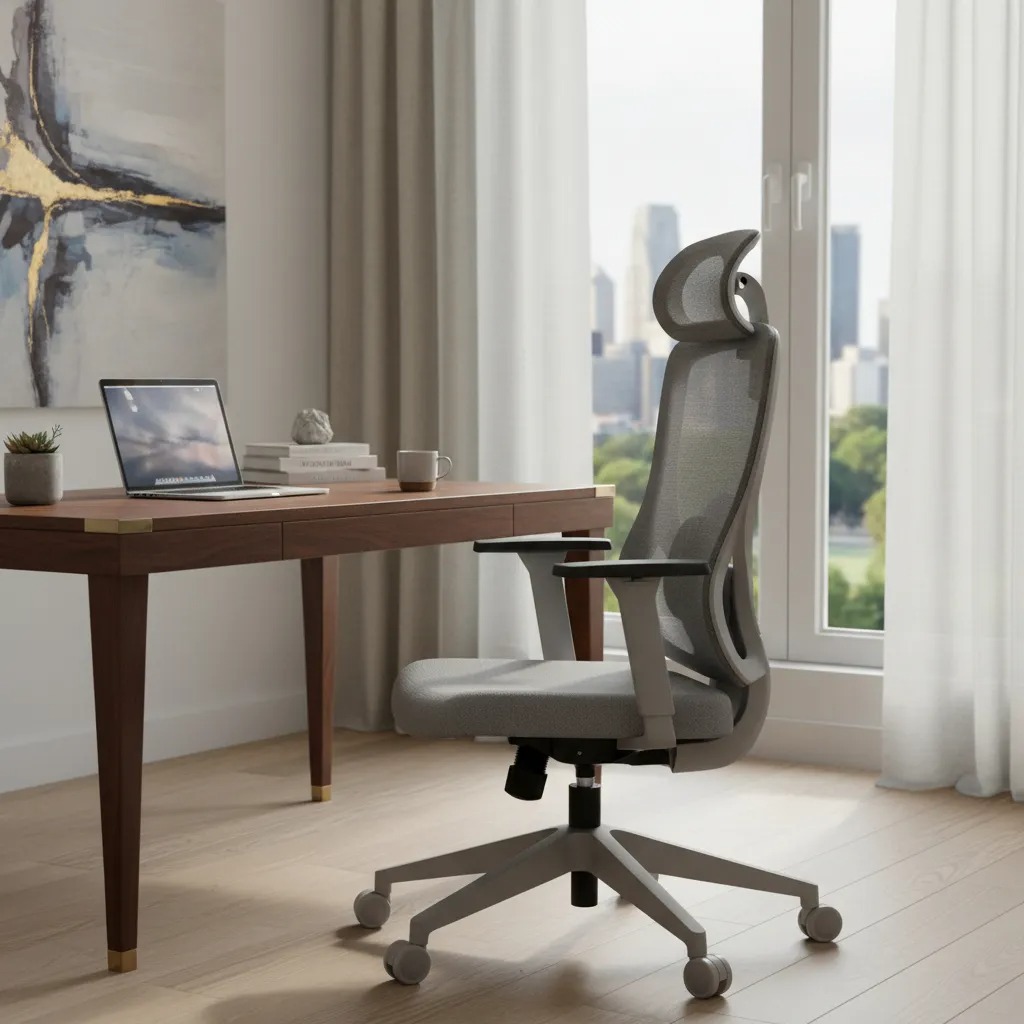 Cadeira de Escritório Ergonimica Elements Sarin Cinza