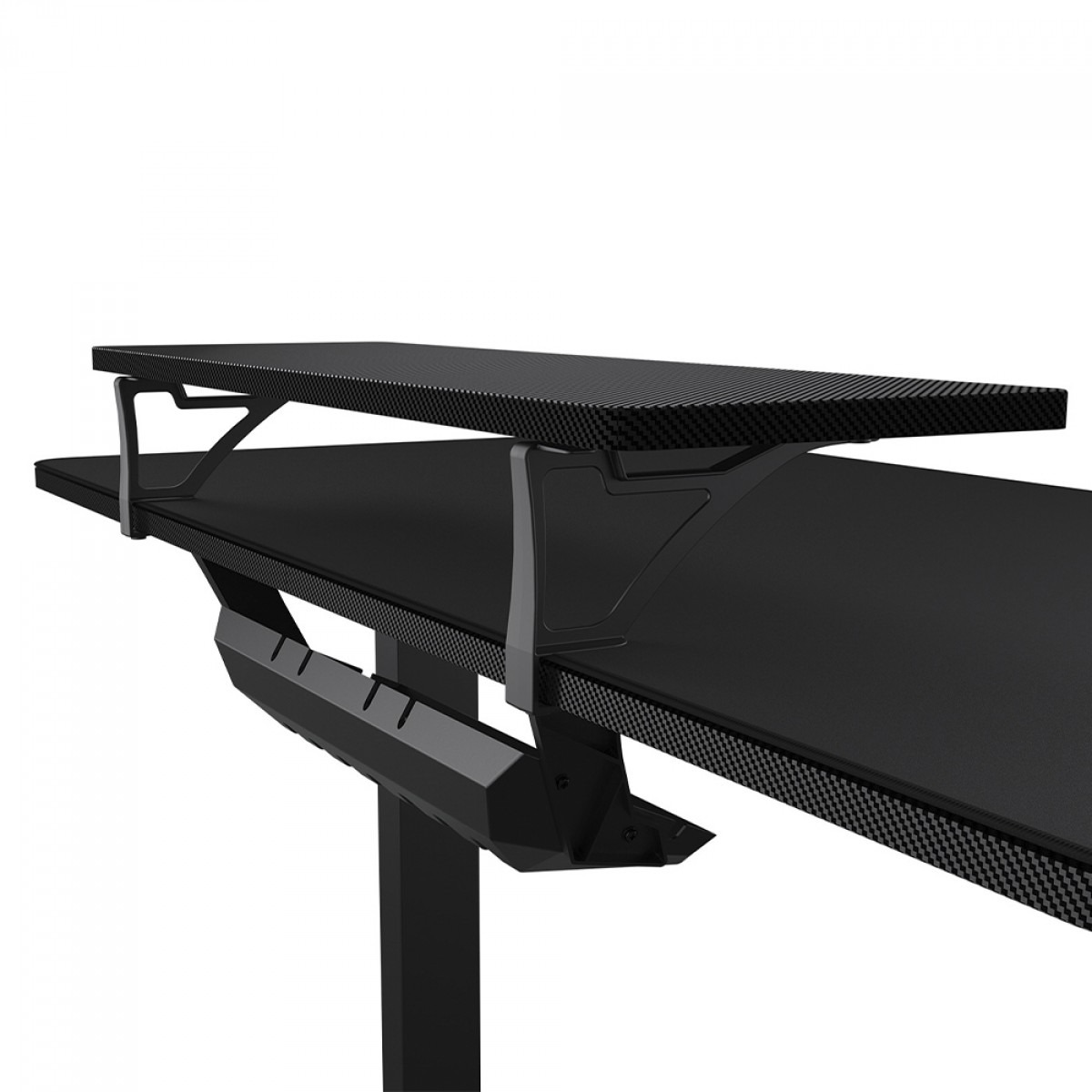Mesa Gamer Elétrica Cougar e-Star 1,20m, Ajuste de Altura, Suporte para Headset - Preta