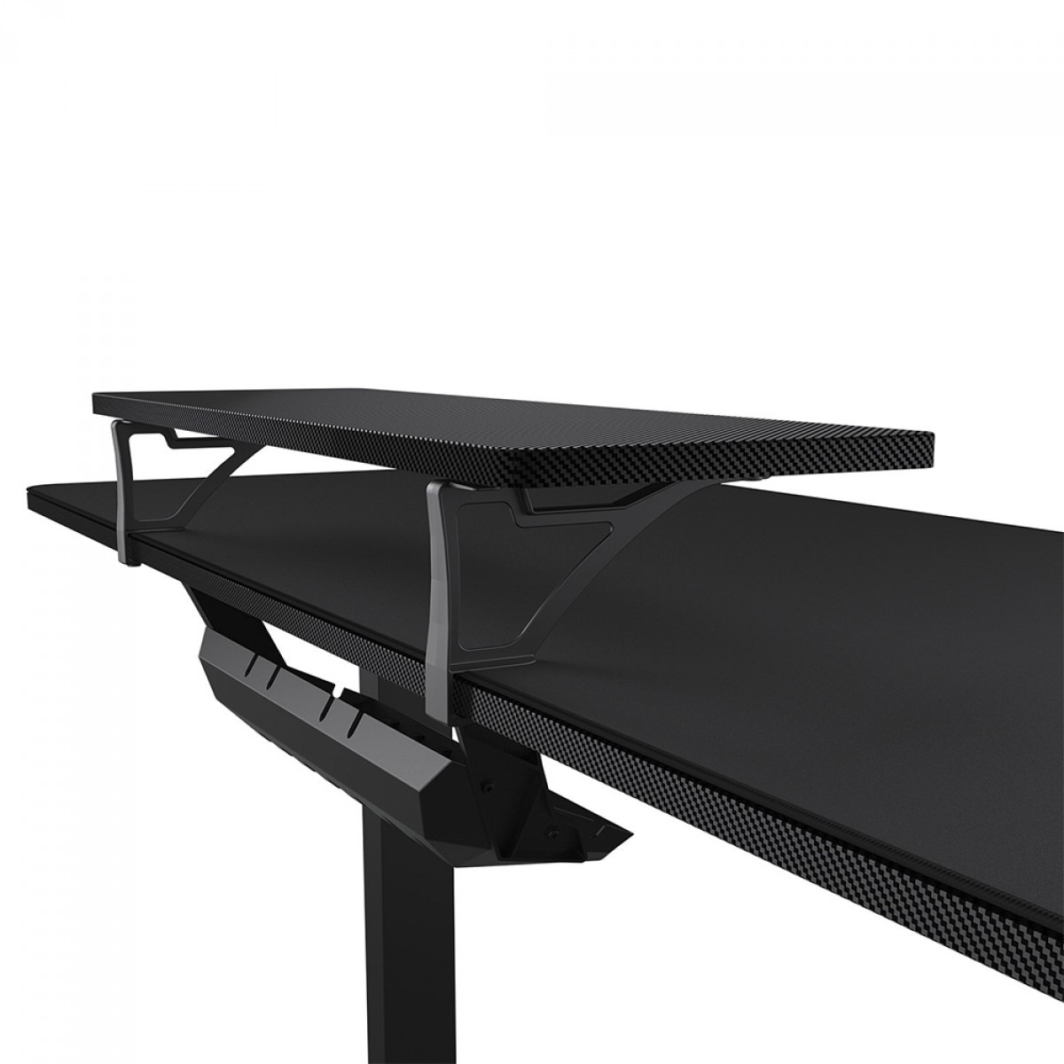 Mesa Gamer Elétrica Cougar e-Star 1,40m, Ajuste de Altura, Suporte para Headset - Preta