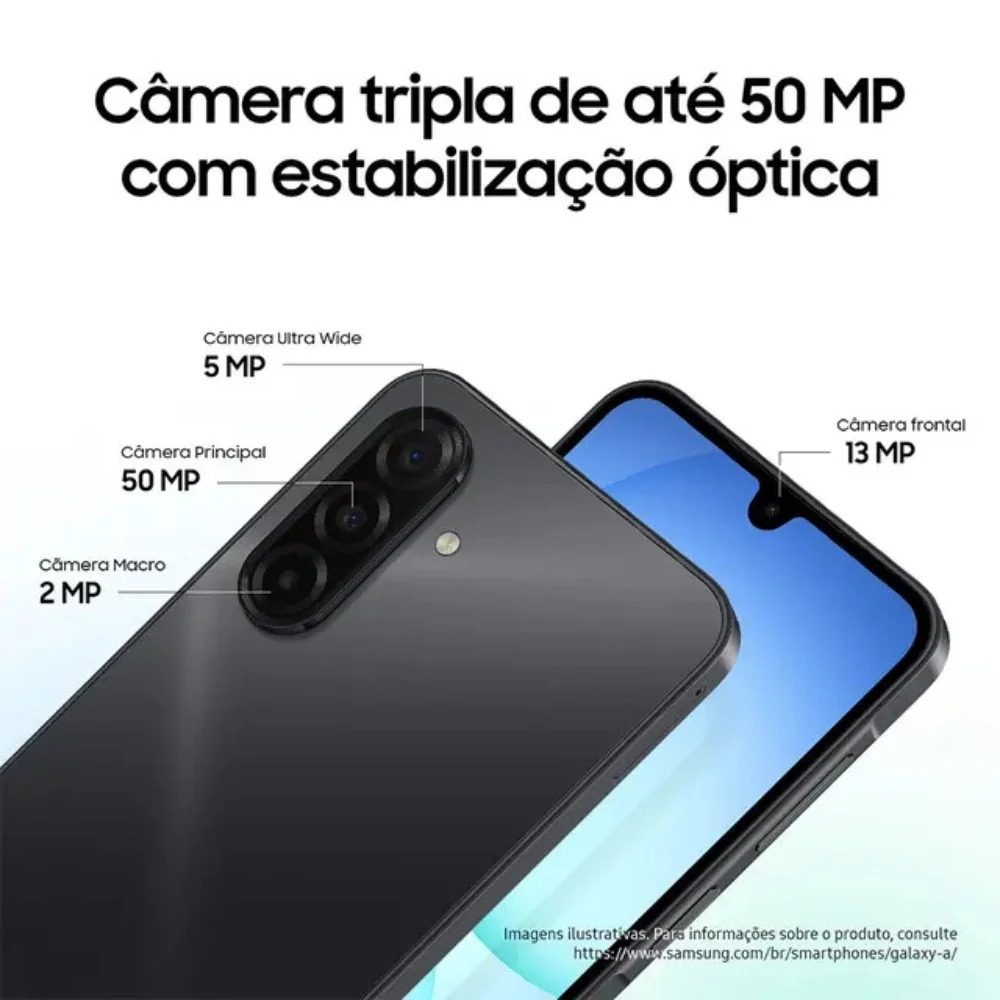 Smartphone Samsung Galaxy A17, 256GB, Preto