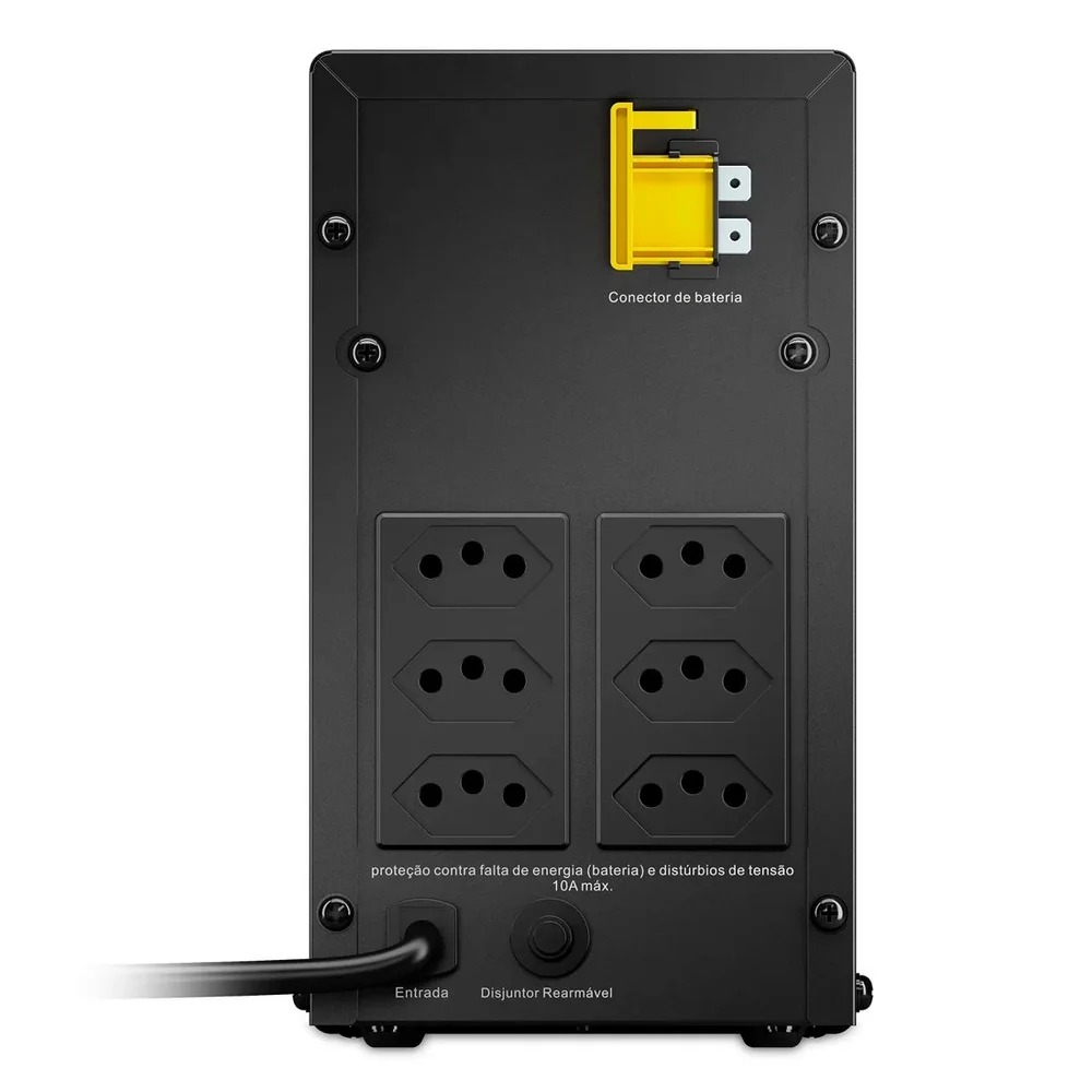 Nobreak Back-UPS APC, 1200VA, 6 Tomadas, Entrada Bivolt, Saída 115V - BVX1200BI-BR