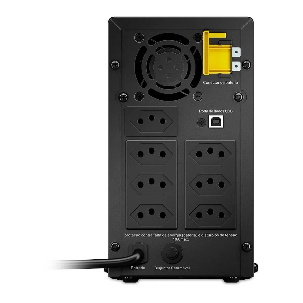 Nobreak Back-UPS APC, 2200VA, 7 Tomadas, Entrada Bivolt, Saída 115V, USB - BX2200BI-BR