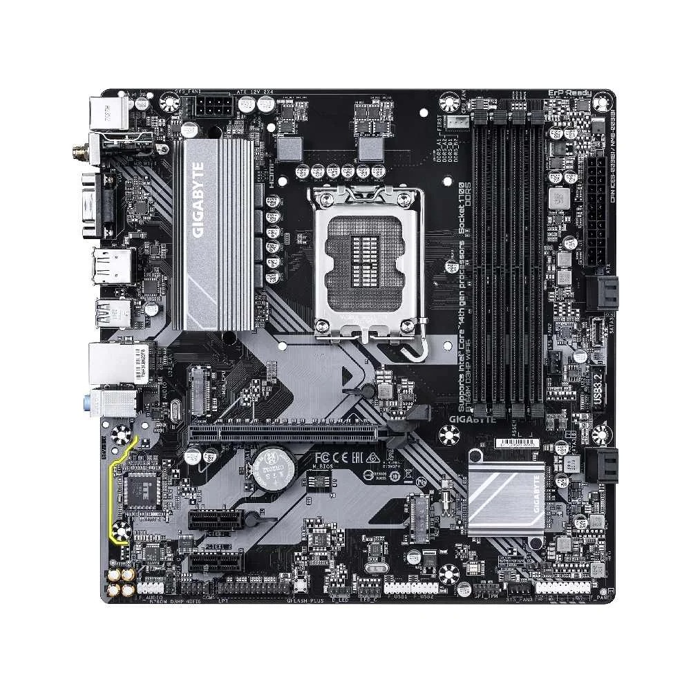 Placa Mãe LGA 1700 Gigabyte B760M D3HP WI-FI6, 4x DDR5, MATX, 12/13/14 Ger