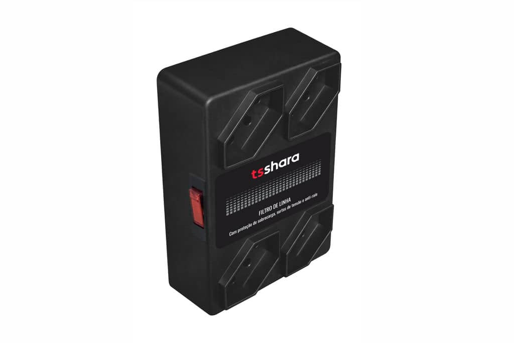 Filtro de Linha Protetor Anti Raio 4 Tomadas 10A Bivolt - TS Shara