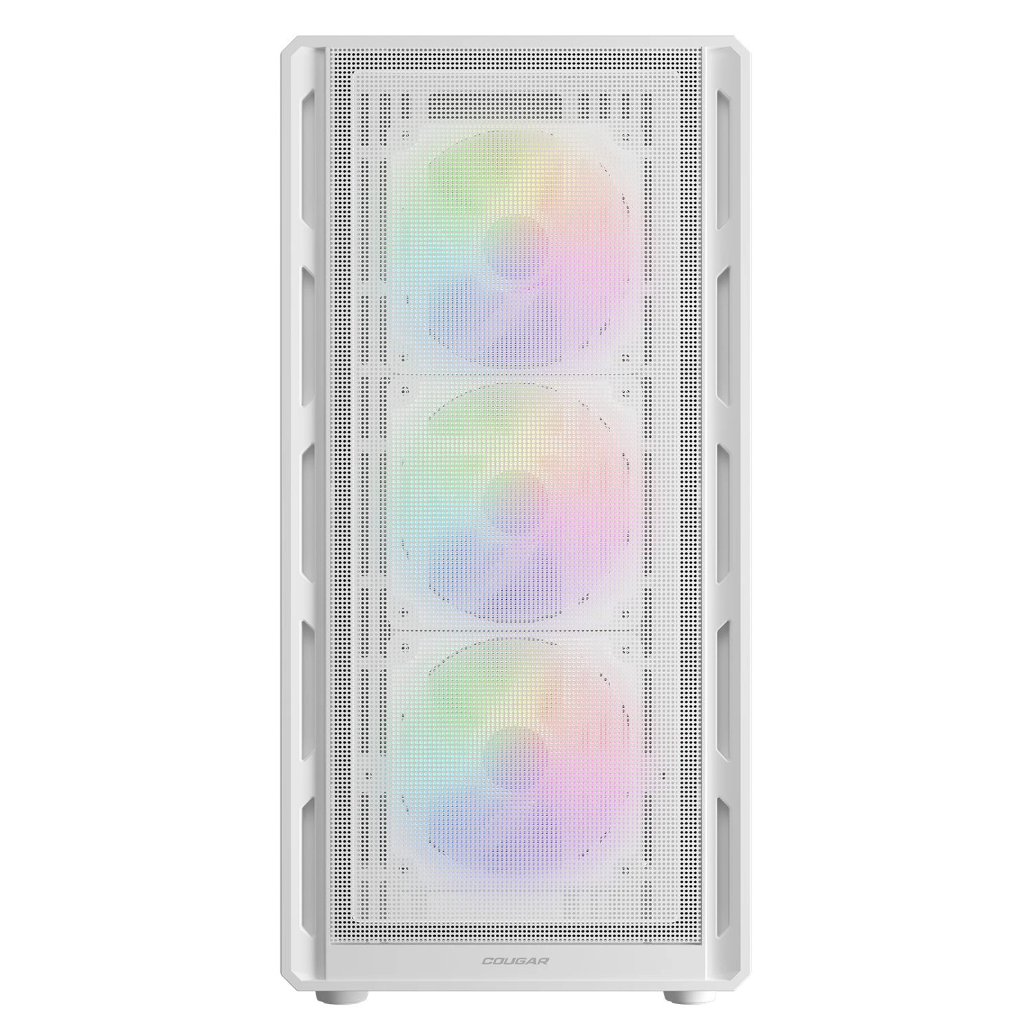 Gabinete Gamer Mid Tower Cougar Airface Pure RGB Branco com 4 Fans - 382GA50.0002