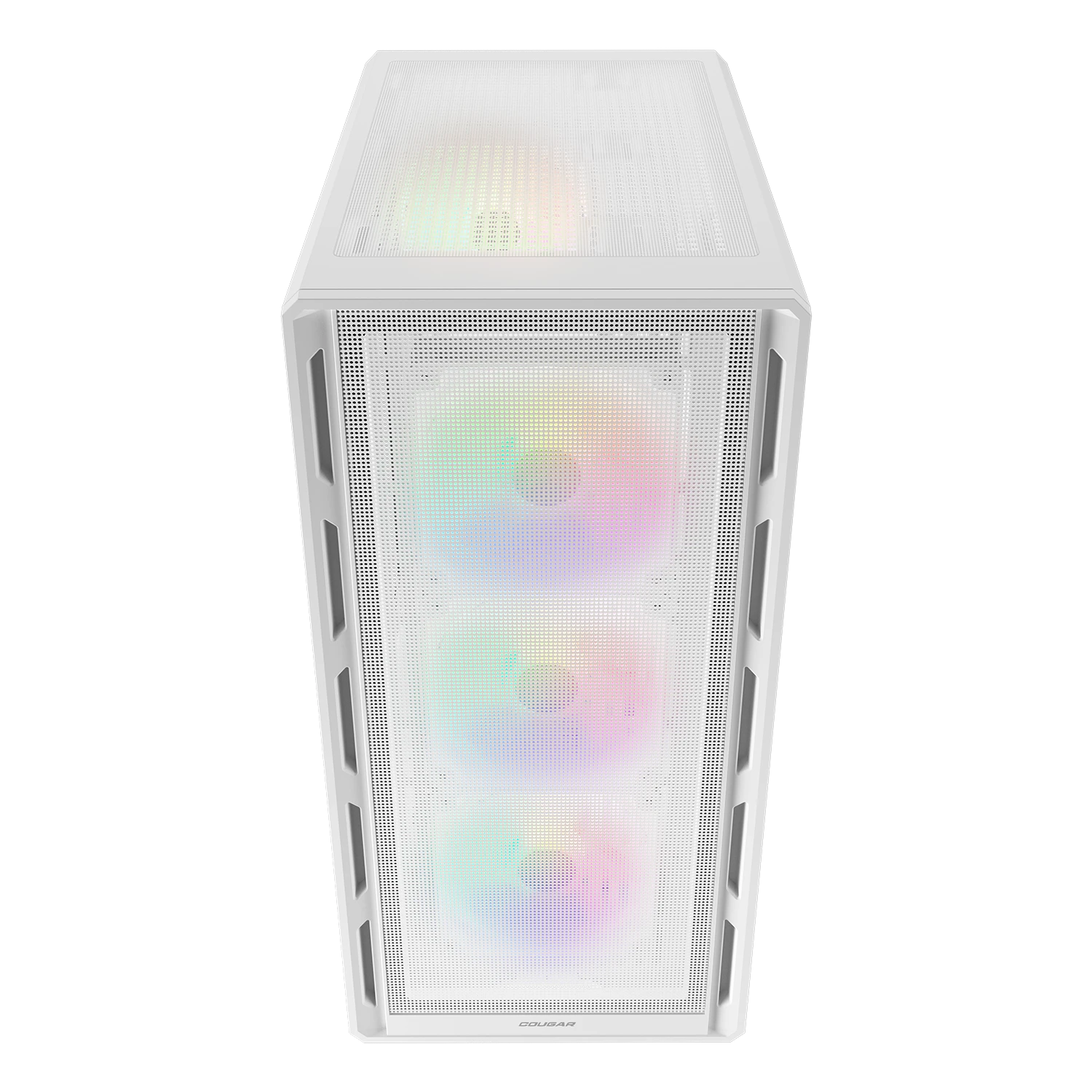 Gabinete Gamer Mid Tower Cougar Airface Pure RGB Branco com 4 Fans - 382GA50.0002