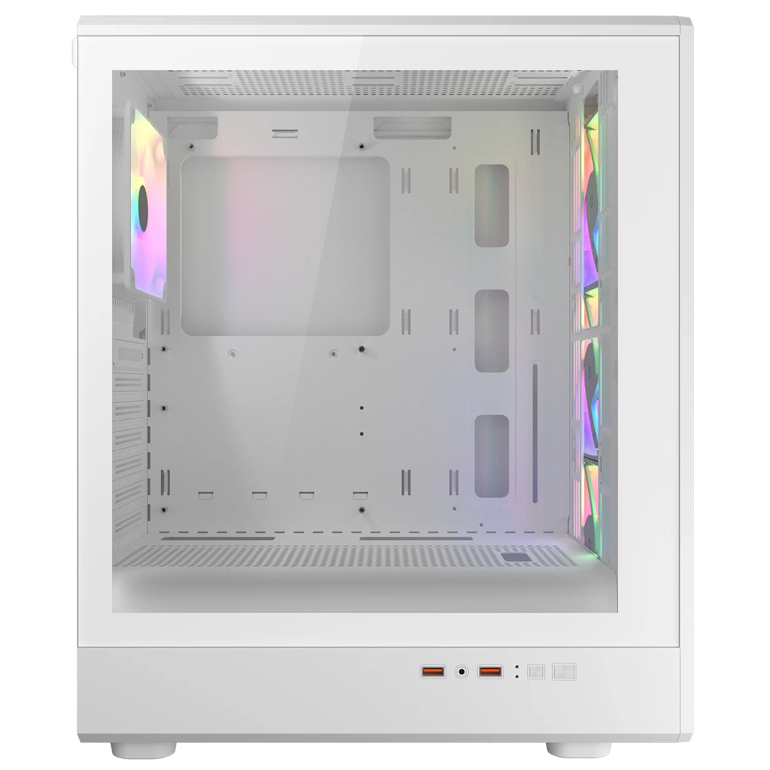 Gabinete Gamer Mid Tower Cougar Airface Pure RGB Branco com 4 Fans - 382GA50.0002