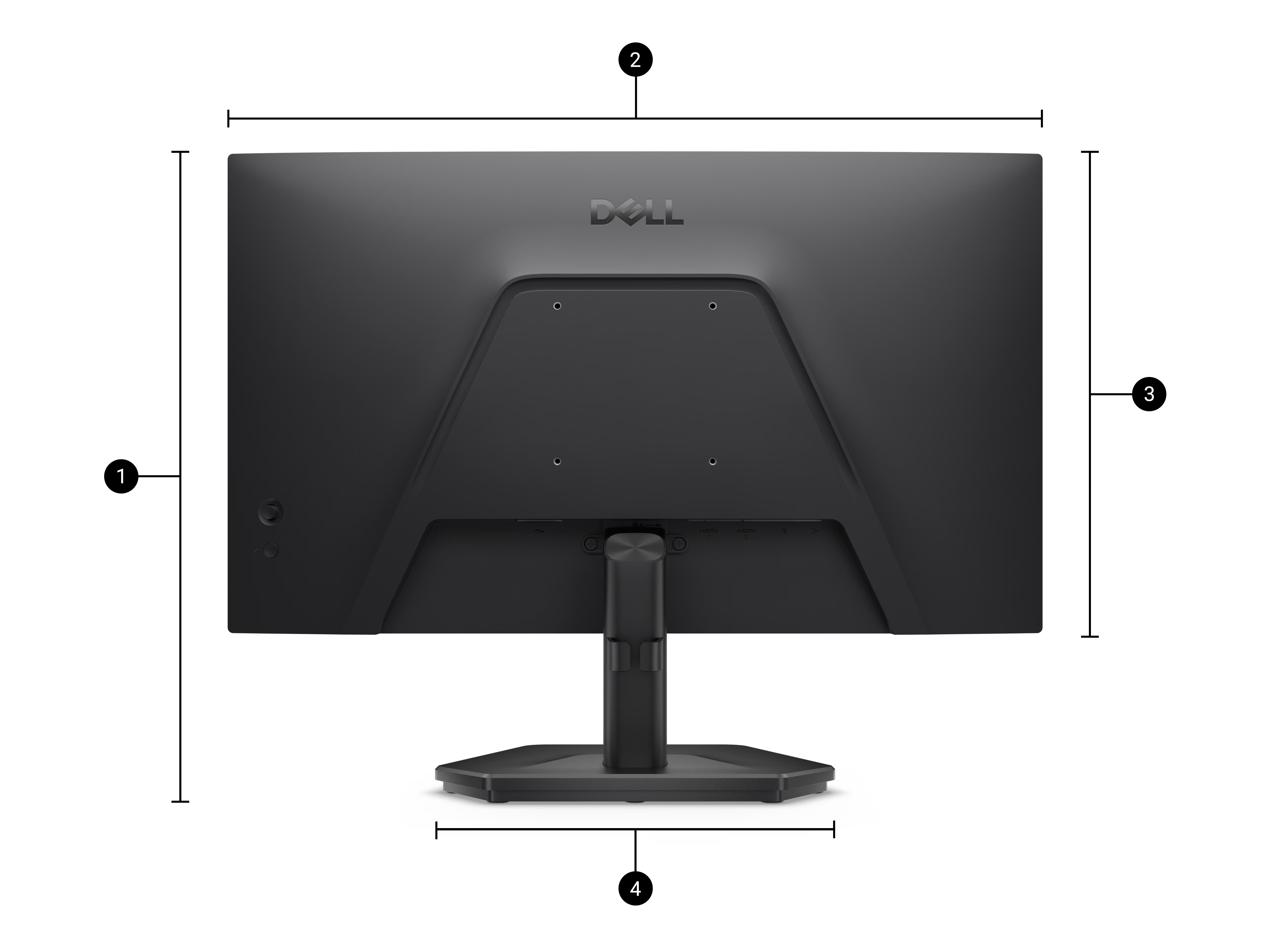 Monitor Dell 24", 240 Hz 0,5ms, IPS Full HD, HDR10, 99% SRGB, Ajuste Inclinação, Preto - SE2426HG