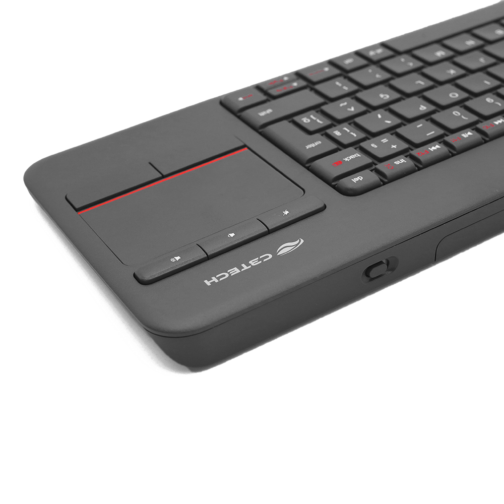 Teclado sem Fio com Touchpad para TV C3 Tech - Preto