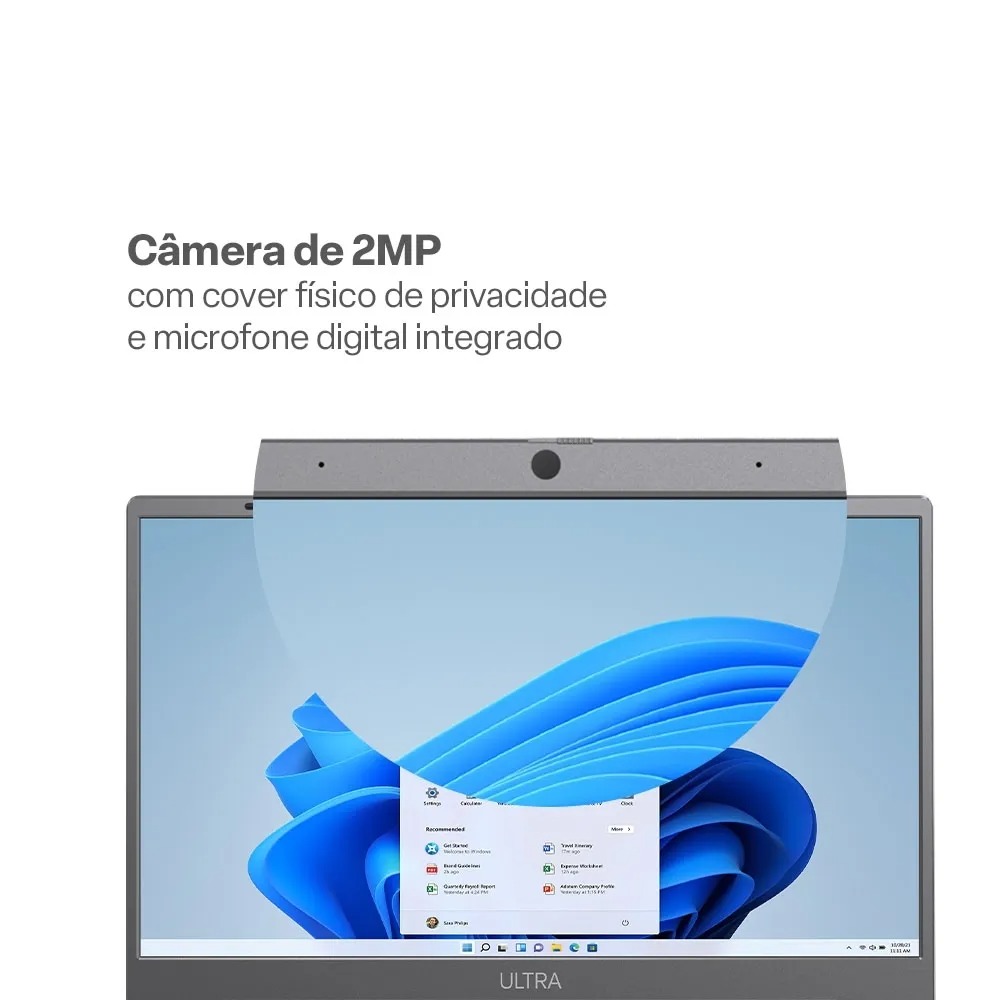 Notebook Ultra Pentium Gold 6500Y, 8GB 128GB Emmc Cinza - UB366