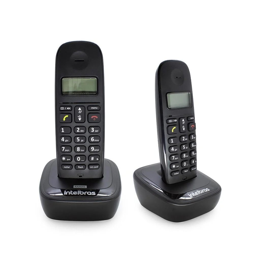 Telefone sem Fio Intelbras TS 2512 Digital com Ramal Adicional - Preto