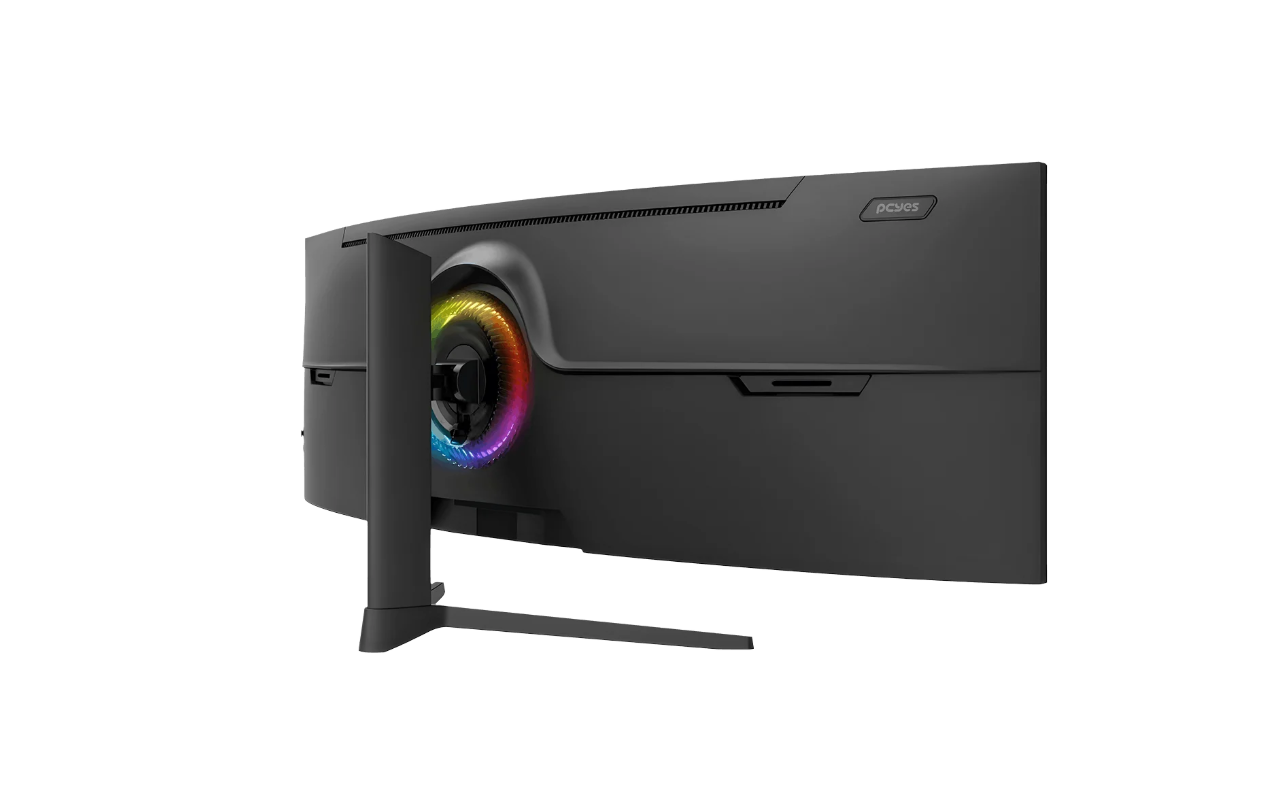 Monitor Gamer Curvo PCYes 49" Dqhd 120Hz 1ms HDMI DP USB-C Has Spreaker FreeSync Black Vulcan