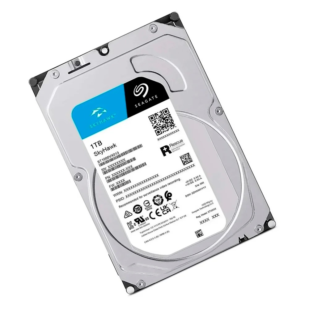 Hard Disk Seagate Skyhawk 1TB SATA III 5400RPM 256MB Cache 3,5" para DVR