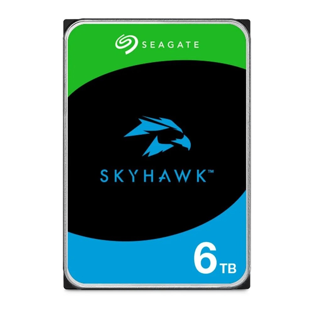 Hard Disk Seagate Skyhawk 6TB SATA III 5400RPM 256MB Cache 3,5" para DVR