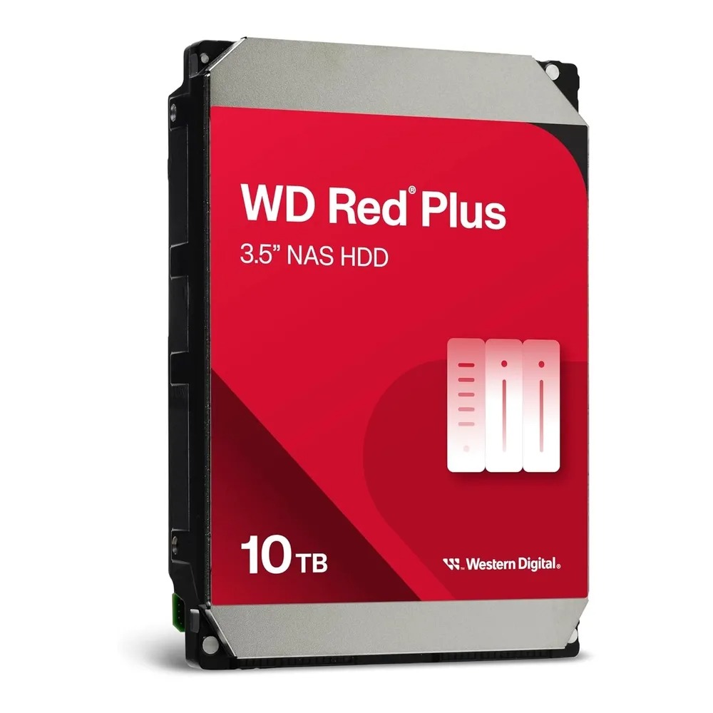 Hard Disk SATA III 10TB 7200RPM 512MB Cache WD Red Plus 3,5" para NAS