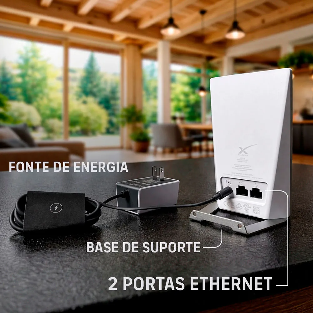 Roteador Starlink Mini Gen 3 com Wi-Fi 6, Tri-Band, Mesh e IP56 UTR-251