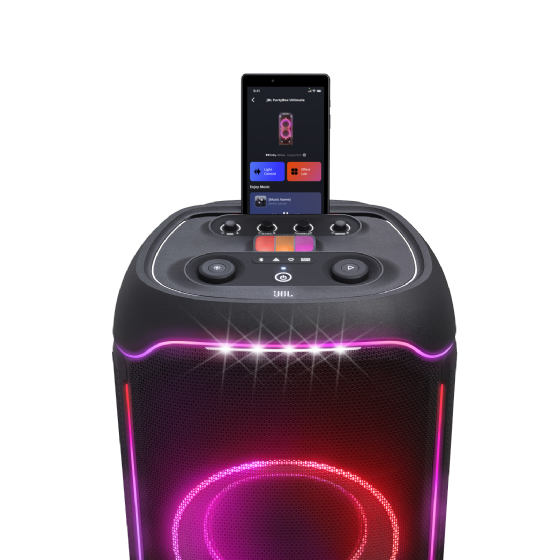 Caixa de Som JBL Partybox Ultimate, 1100W, Wi-Fi, Bluetooth 5.3,SHOW de LUZES,IPX4, Jblpartyboxultbr