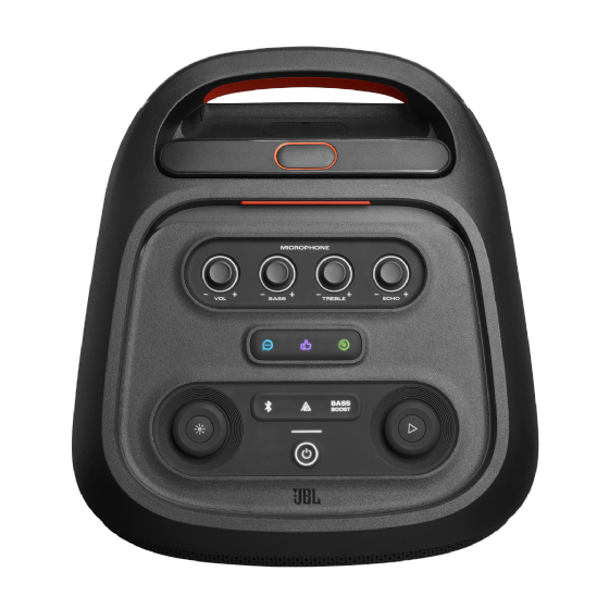 Caixa de Som JBL Partybox Stage 320 Portátil, Bluetooth, Efeito de Luzes, IPX4, 240W, JBLPBSTAGE320