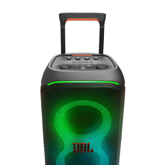 Caixa de Som JBL Partybox Stage 320 Portátil, Bluetooth, Efeito de Luzes, IPX4, 240W, JBLPBSTAGE320