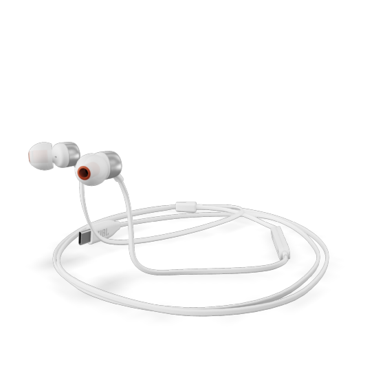 Fone de Ouvido JBL Tune 310C, Tipo C, com Microfone, Branco - JBLT310CWHT