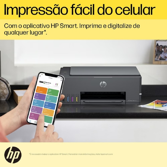 Impressora Multifuncional Tanque de Tinta Colorida HP Smart Tank 581 (4A8D5A) Wi-Fi USB Bivolt