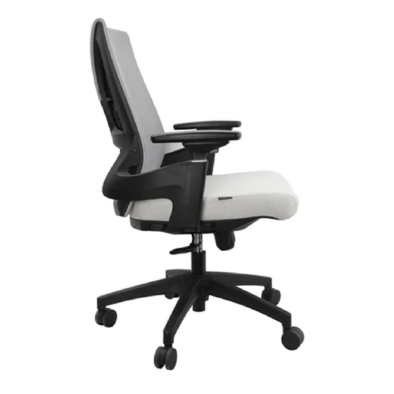 Cadeira de Escritório Ergonômica Elements Helene Cinza/Preto