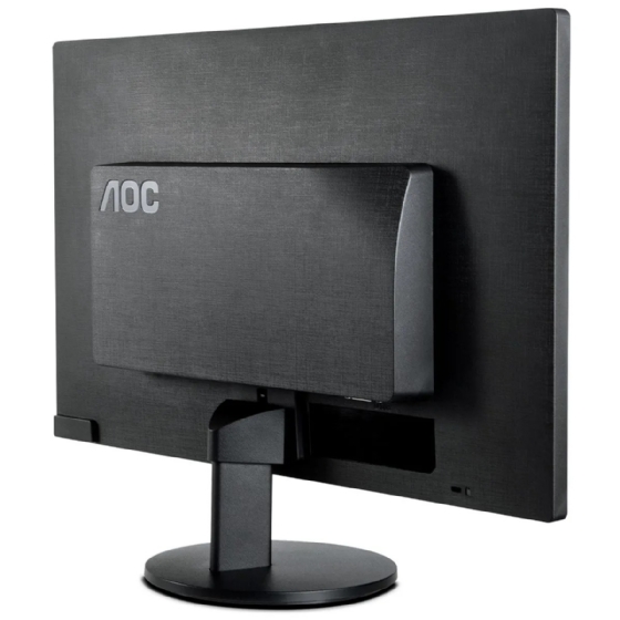 Monitor LED AOC, 18,5" 60Hz HD, HDMI/VGA, 5ms, Preto, E970SWHNL
