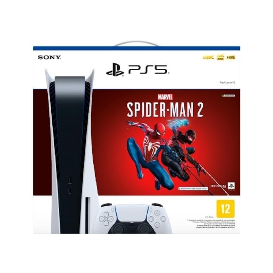 Console PlayStation 5 825GB Megapack Marvel's Spider-Man 2