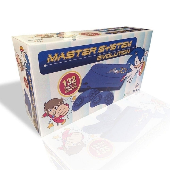 Console Master System Evolution Blue 132 Jogos - Tectoy