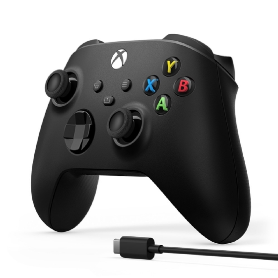 Controle para Xbox Series sem Fio + Cabo USB-C para PC Preto - Microsoft