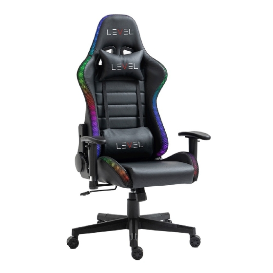 Cadeira Gamer Level LVC06 RGB - Preto