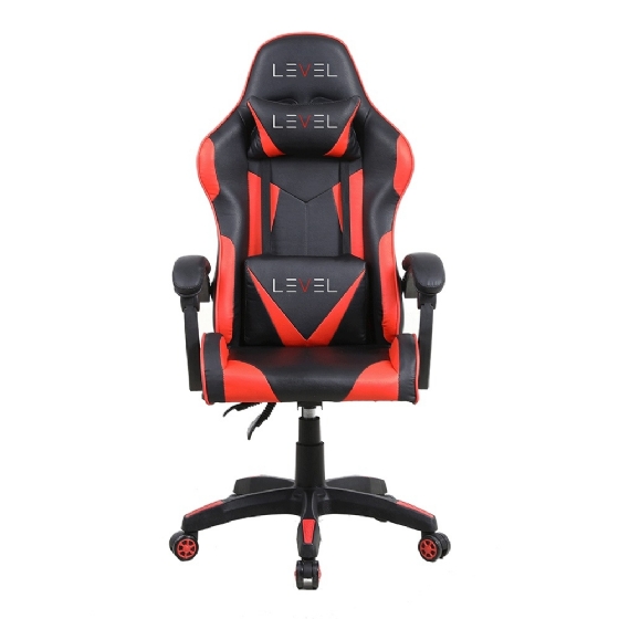Cadeira Gamer Level LVC01 - Preto e Vermelho