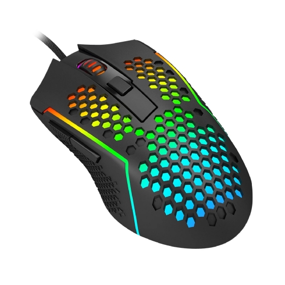 Mouse Gamer Redragon Reaping RGB 12400dpi 6 Botoes Preto