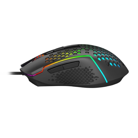 Mouse Gamer Redragon Reaping RGB 12400dpi 6 Botoes Preto