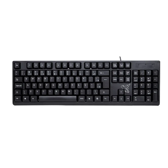 Teclado com Fio Maxprint Universitario, USB, Cabo 1,35m, Padrão ABNT2, 60000140