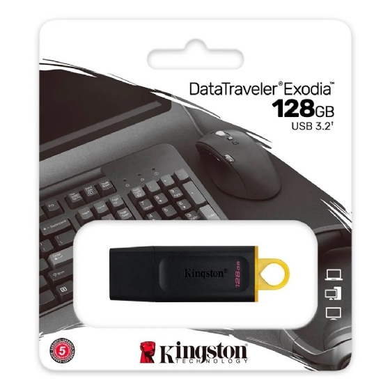 Pen Drive 128GB USB 3.2 Data Traveler Exodia Kingston