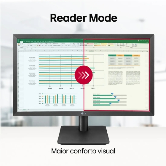 Monitor LED 21,5" Full HD VA 75Hz HDMI FreeSync - LG