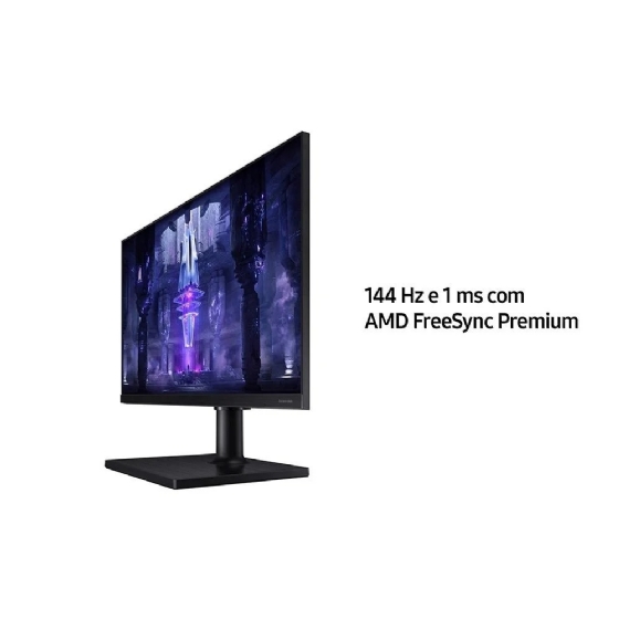 Monitor Gamer Samsung Odyssey G30 24" LED Full HD 144Hz 1ms HDMI/DP FreeSync Ajuste Altura/Rotação