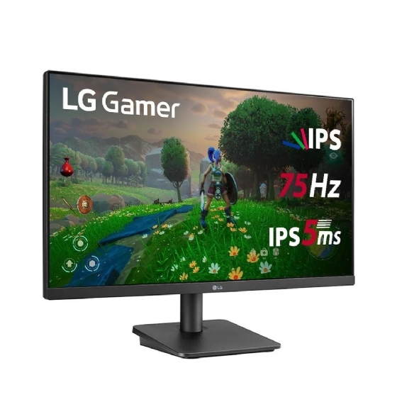 Monitor LG 23.8 Full HD, IPS, HDMI, VESA, FreeSync, Preto - 24MP400-B