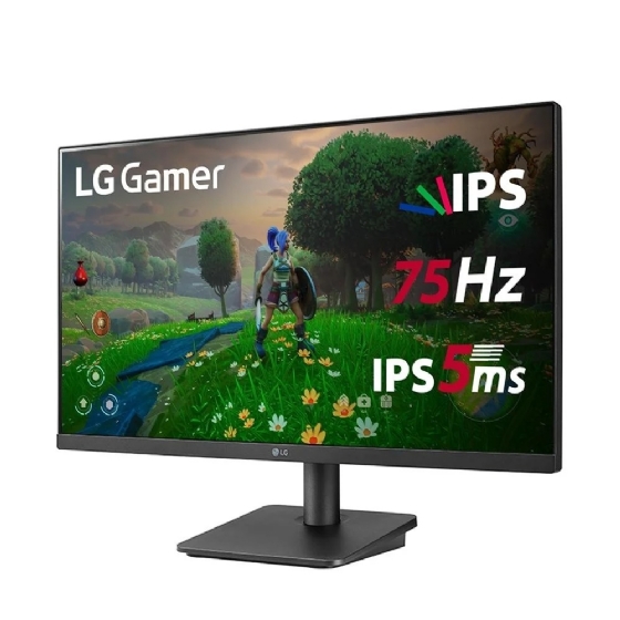 Monitor LG 23.8 Full HD, IPS, HDMI, VESA, FreeSync, Preto - 24MP400-B