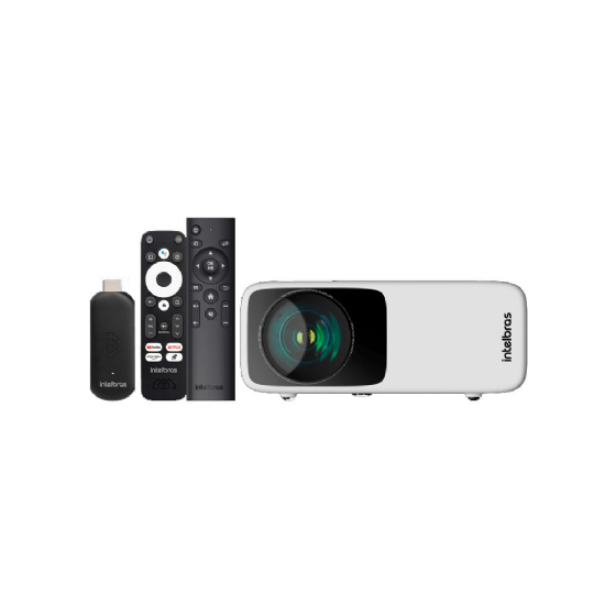 Projetor Full HD 3800 Lumens LED + Smart Stick Full HD PFLS210 - Intelbras