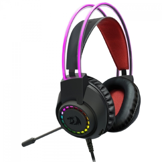 Headset Gamer Redragon Scream, RGB, Drives 40mm, Preto